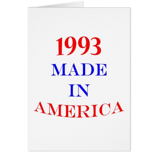 1993 America Cards (Front)