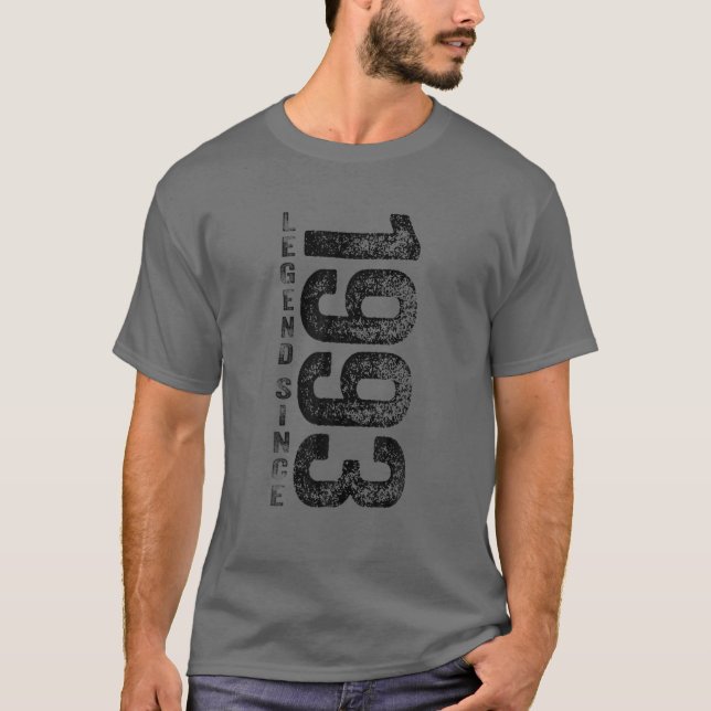 1993 Birthday Legend Since 1993 Gifts Born In 1993 T-Shirt (Front)