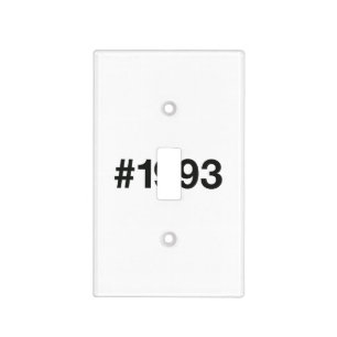 1993 Hashtag 32 Birthday Anniversary Light Switch Cover