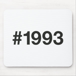 1993 Hashtag 33rd birthday 33 years Mouse Pad