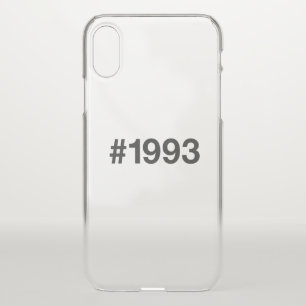 1993 Hashtag 33rd birthday 33 years iPhone X Case