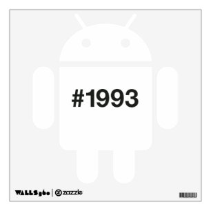 1993 Hashtag 33rd birthday 33 years Wall Decal
