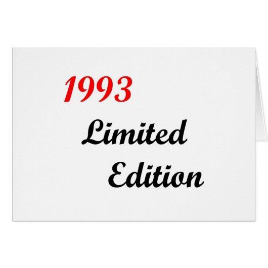 1993 Limited Edition (Front Horizontal)