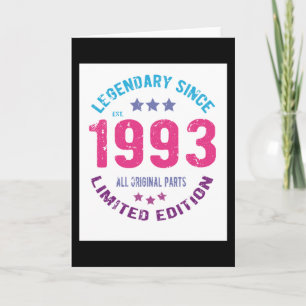 1993 Vintage Birthday Card