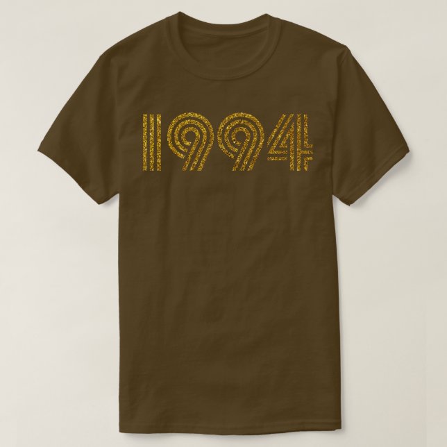 1994 Birth Year Glitter Effect T-Shirt (Design Front)