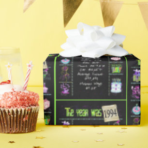 1994 Birthday Year Trivia Wrapping Paper