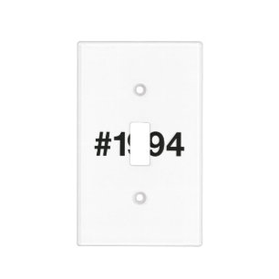 1994 Hashtag 32nd birthday 32 years Light Switch Cover