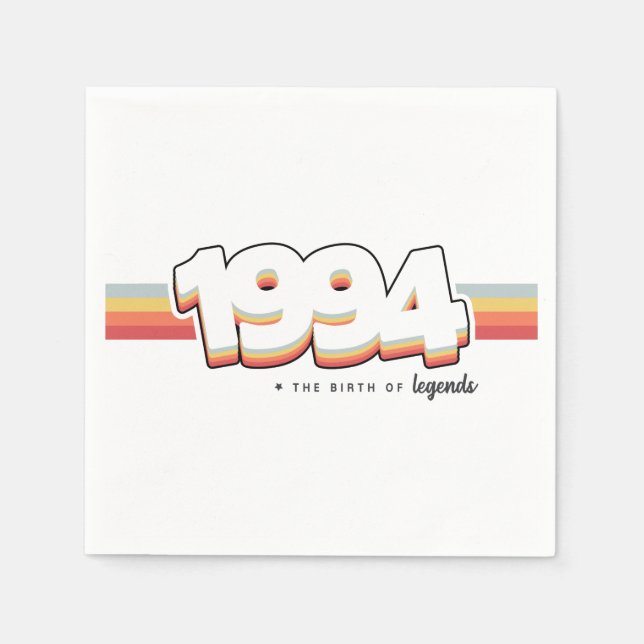 1994 The birth of legends Napkins (Front)