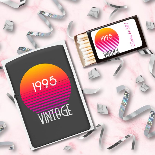 1995 30th Birthday Retro Sun Zippo Lighter (Creator Uploaded)