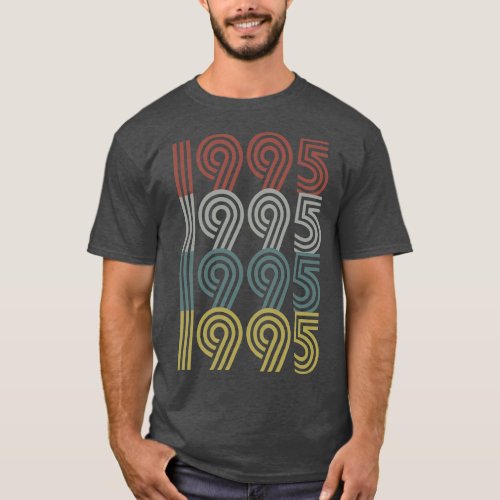 1995 Birth Year Retro Style T_Shirt