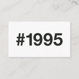 1995 Hashtag 31st birthday 31 years Enclosure Card