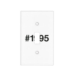 1995 Hashtag 31st birthday 31 years Light Switch Cover