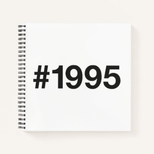 1995 Hashtag 31st birthday 31 years Notebook