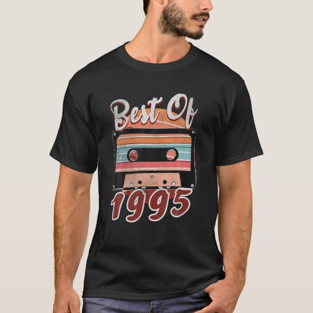 1995 Novelty Retro Esthetic 27 Year Old Birth Bor T-Shirt (Front)