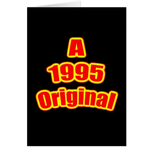1995 Original Red Blk Cards (Front)