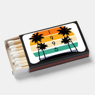 1995 Retro Stripe Sunset Vintage  Matchboxes