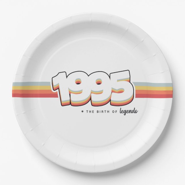 1995 The birth of legends Paper Plates (Front)