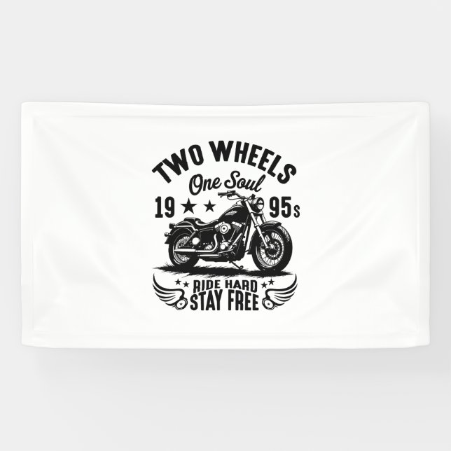 1995s Motorcycle Vintage Banner (Horizontal)