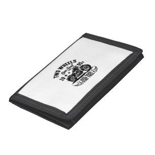 1995s Motorcycle Vintage Tri-fold Wallet