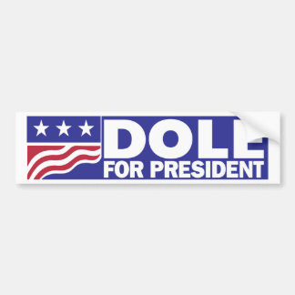 1996 Bob Dole for President Bumper Sticker