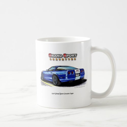 1996 Grand Sport Corvette Coupe Rear View Coffee Mug