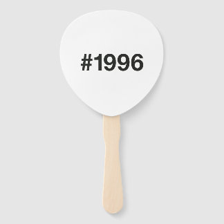 1996 Hashtag 30th birthday 30 years Hand Fan