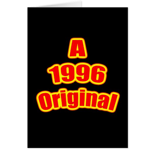 1996 Original Red Blk Cards (Front)
