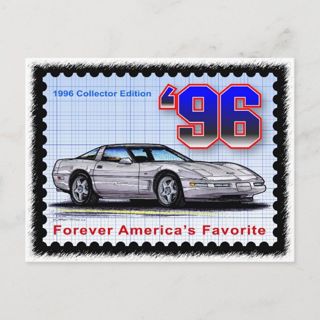 1996 Special Edition Corvette Postcard (Front)