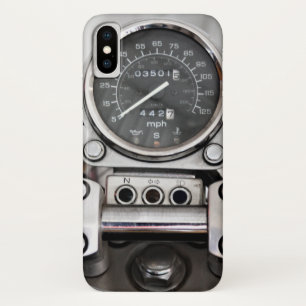 1997 Classic Motorcycle Speedometer iPhone X Case