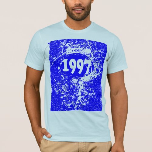 1997 _  Purple Blue Vintage retro _ T_Shirt