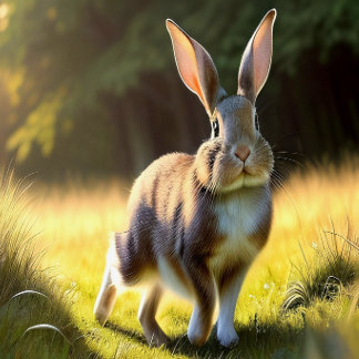 "1997" Rabbit on the run canvas art