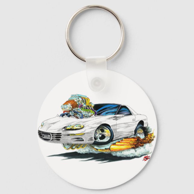 1998-02 Camaro White Car Keychain (Front)