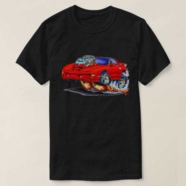 1998-02 Firebird Trans Am Red Car T-Shirt | Zazzle