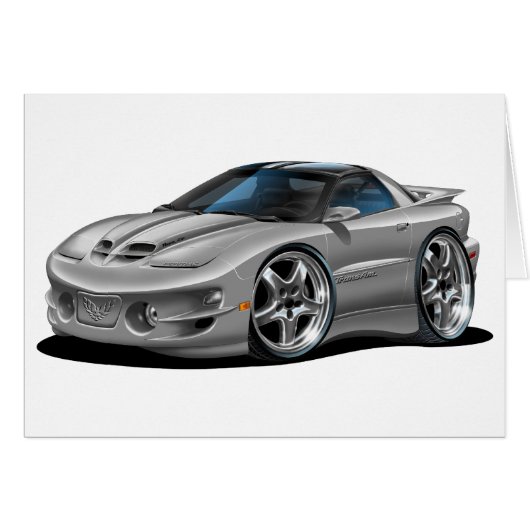 1998-02 Firebird Trans Am Silver Car Cards (Front Horizontal)