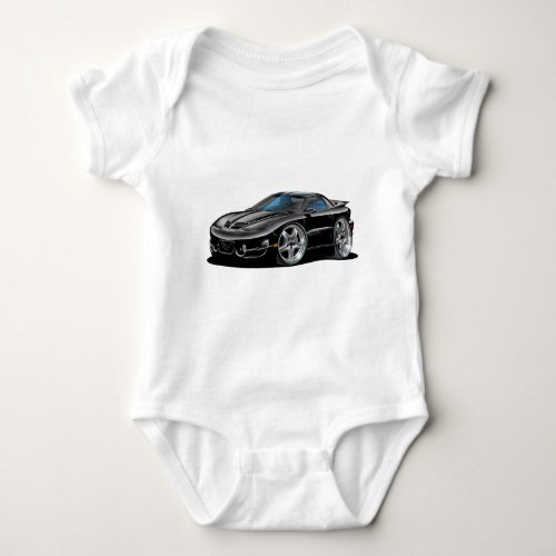 1998-02 Trans Am Black Car Baby Bodysuit