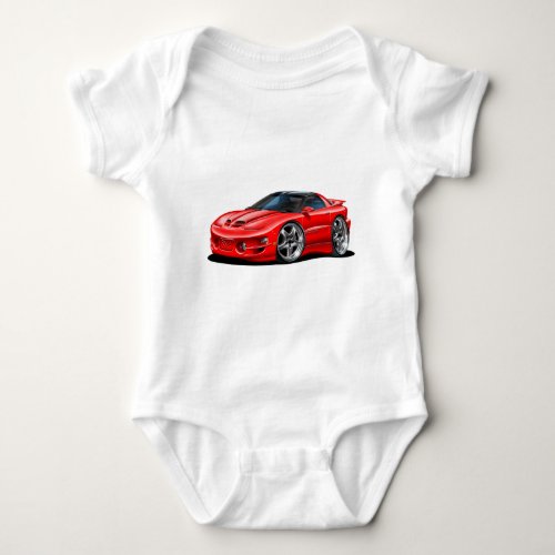 1998_02 Trans Am Red Car Baby Bodysuit