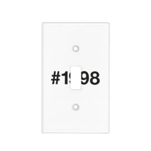1998 Hashtag 28th birthday 28 years Light Switch Cover