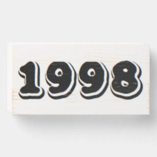 1998 WOODEN BOX SIGN