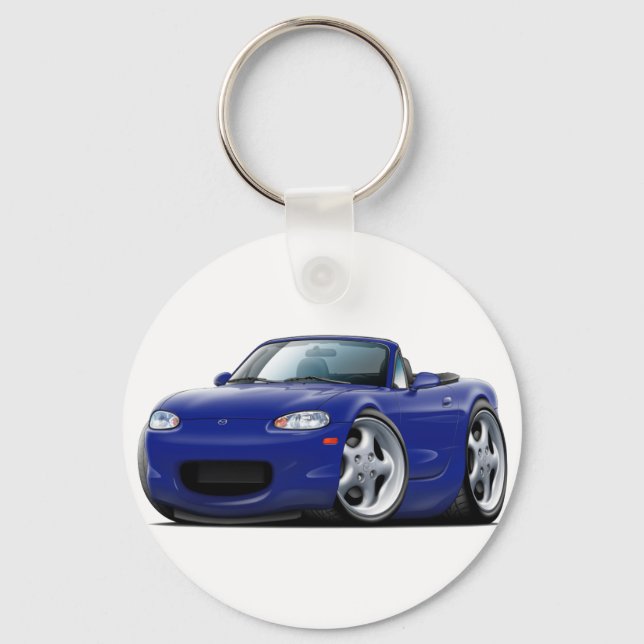 1999-05 Miata Dark Blue Car Keychain (Front)