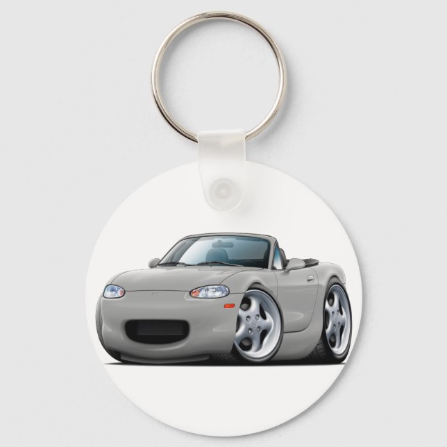 1999-05 Miata Silver Car Keychain (Front)