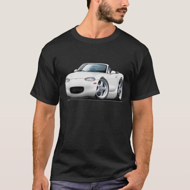 1999-05 Miata White Car T-Shirt (Front)