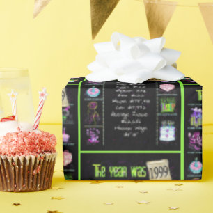 1999 Birthday Year Trivia Wrapping Paper