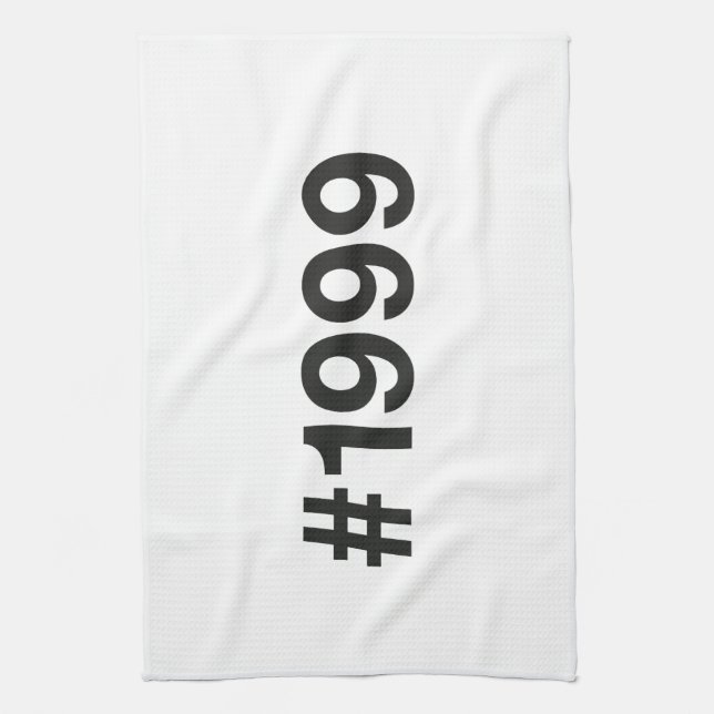 1999 Hashtag 27th birthday 27 years Kitchen Towel (Vertical)