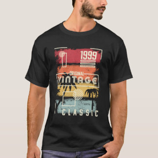 1999 Shirt Vintage 21St Birthday Gift Retro Palm T