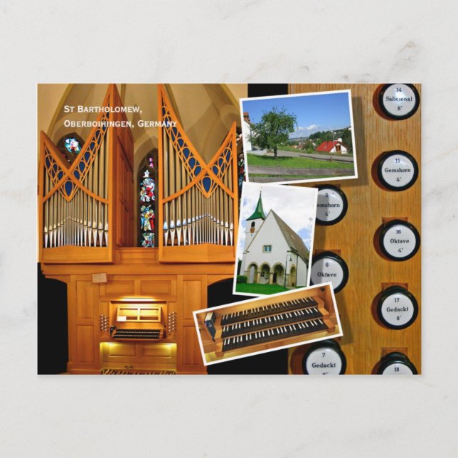 1999 Vier organ, Oberboihingen Postcard (Front)