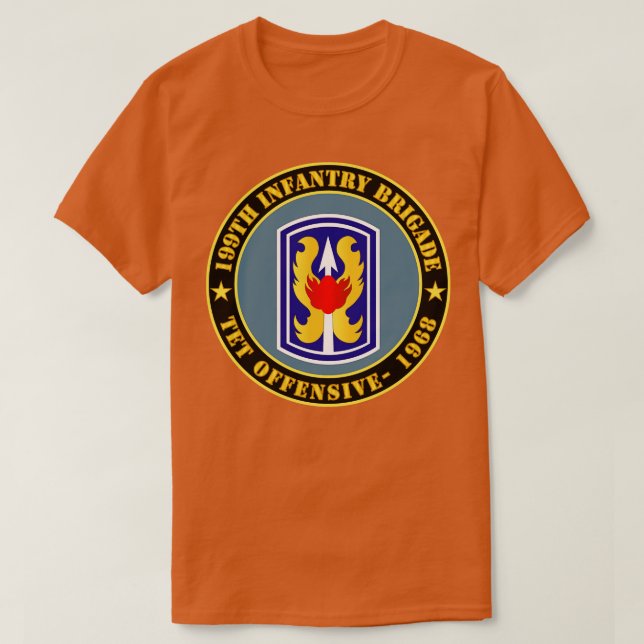 199th Infantry Brigade Veteran SSI Tet Offensive 1 T-Shirt (Design Front)
