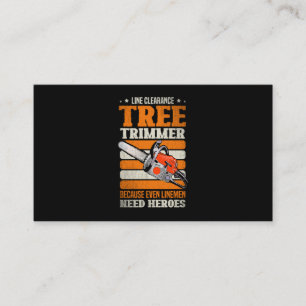 19.Arborist for a Tree trimmer Business Card