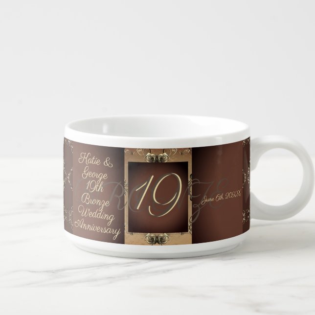 19 Bronze Anniversary Chili Bowl (Left)