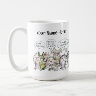 19 Cartoon Bunderful Bunny Rabbits Custom Mug