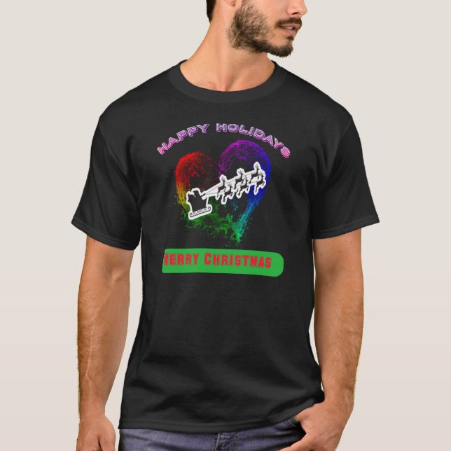 19.Ho Ho Ho Santa's little helper merry Christmas  T-Shirt (Front)